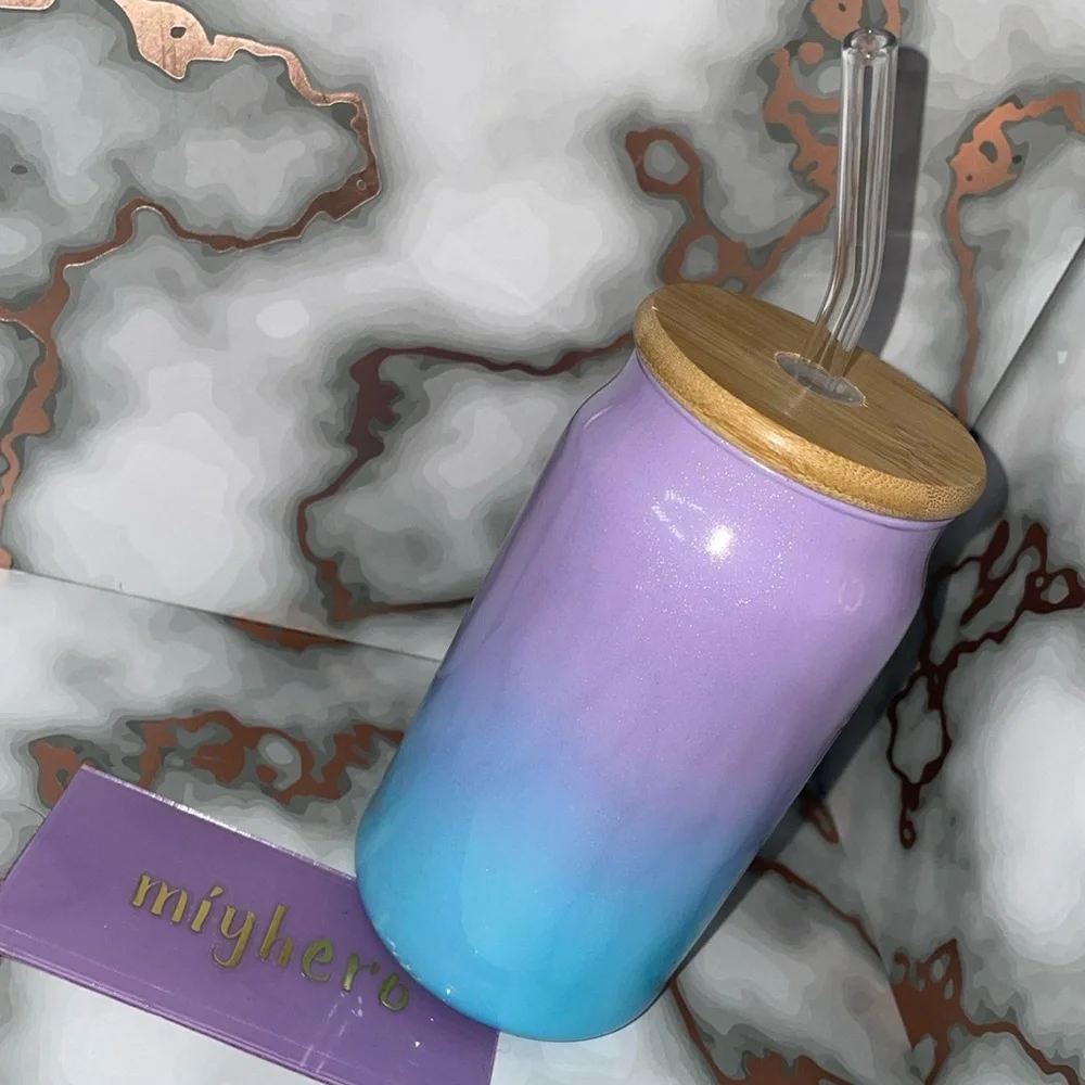 4pc RAINBOW SHERBET bundle with backpack, glass tumbler earrings & fur bagcharm - Picture 6 of 7